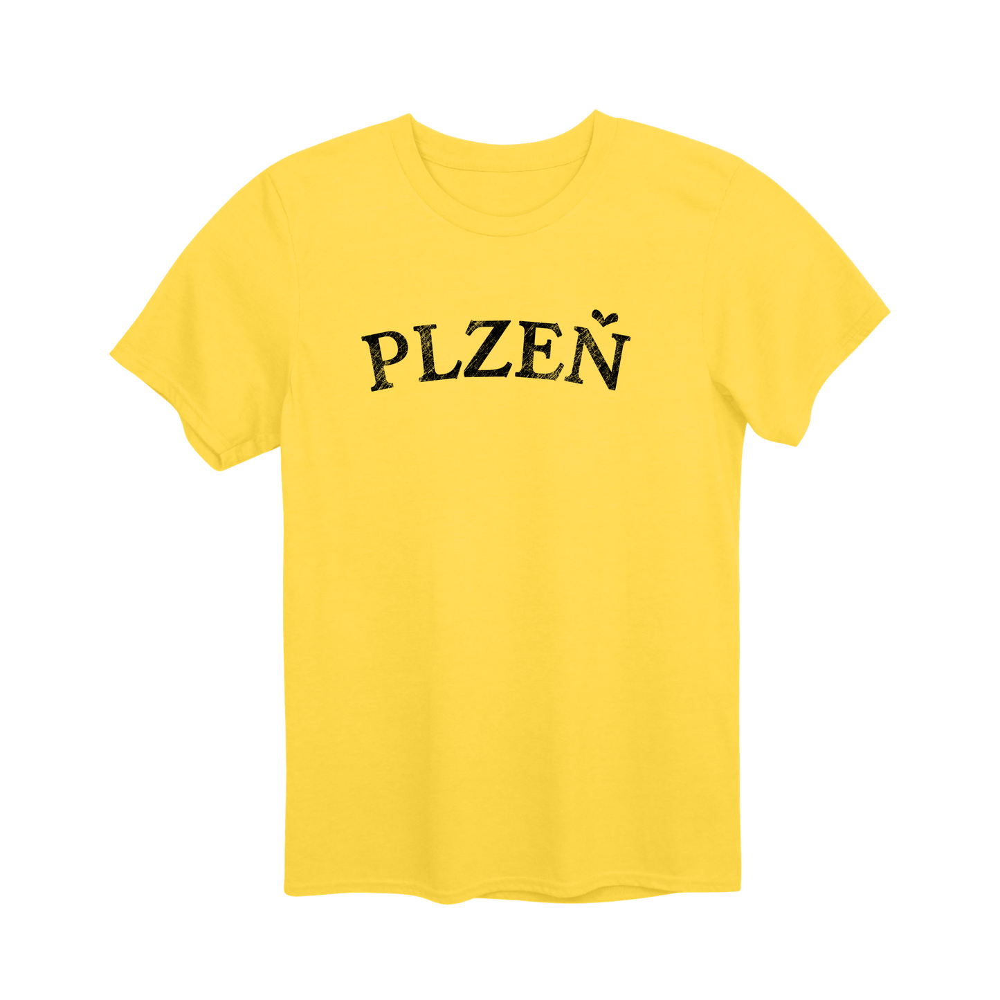 Plzeň město, černé klasický oblouk unisex tričko | PandaTees