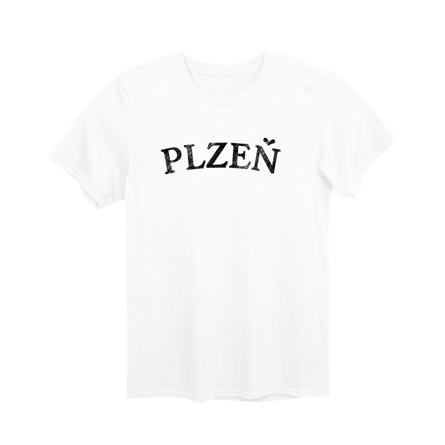 Plzeň město, černé klasický oblouk unisex tričko | PandaTees