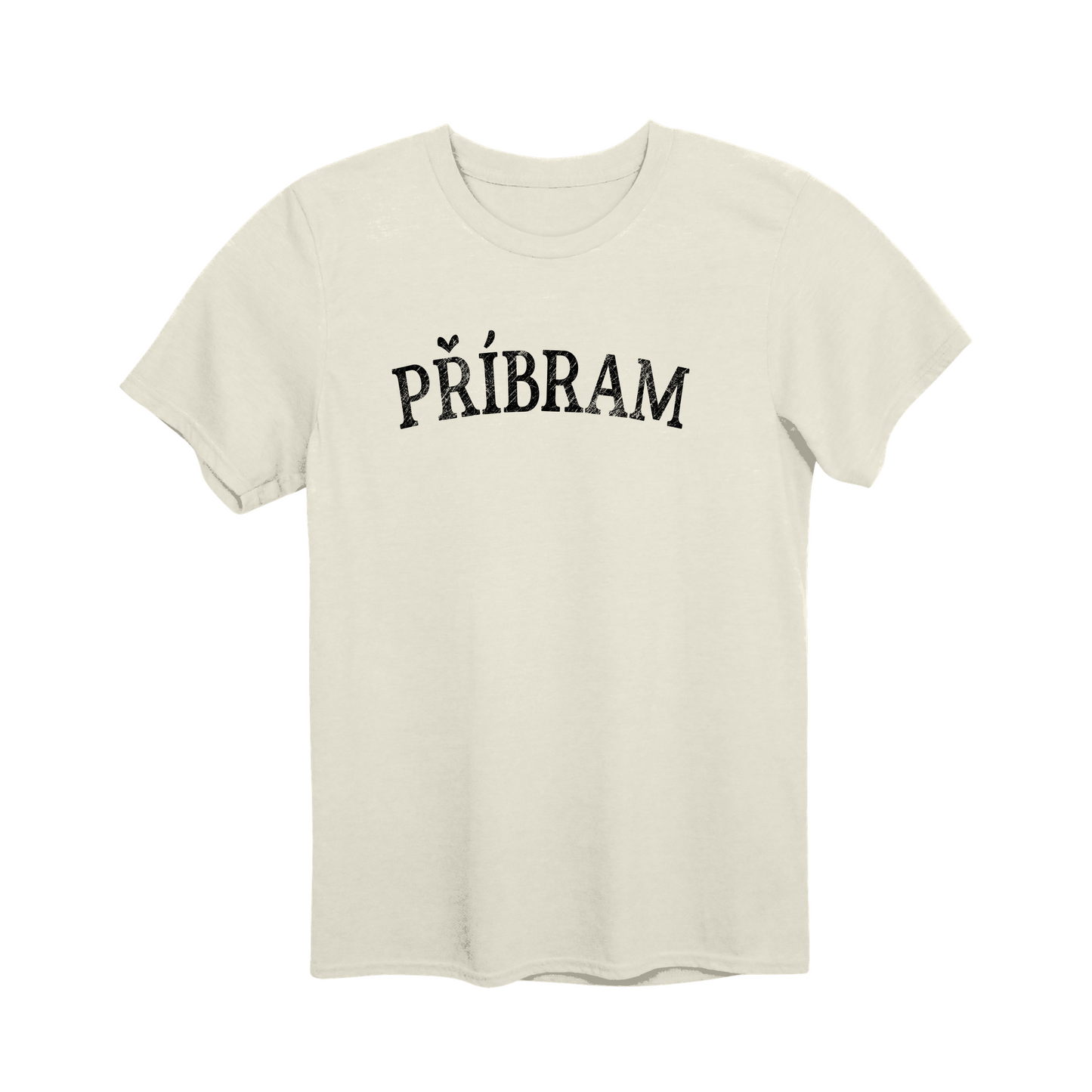 Příbram město, černé klasický oblouk unisex tričko | PandaTees