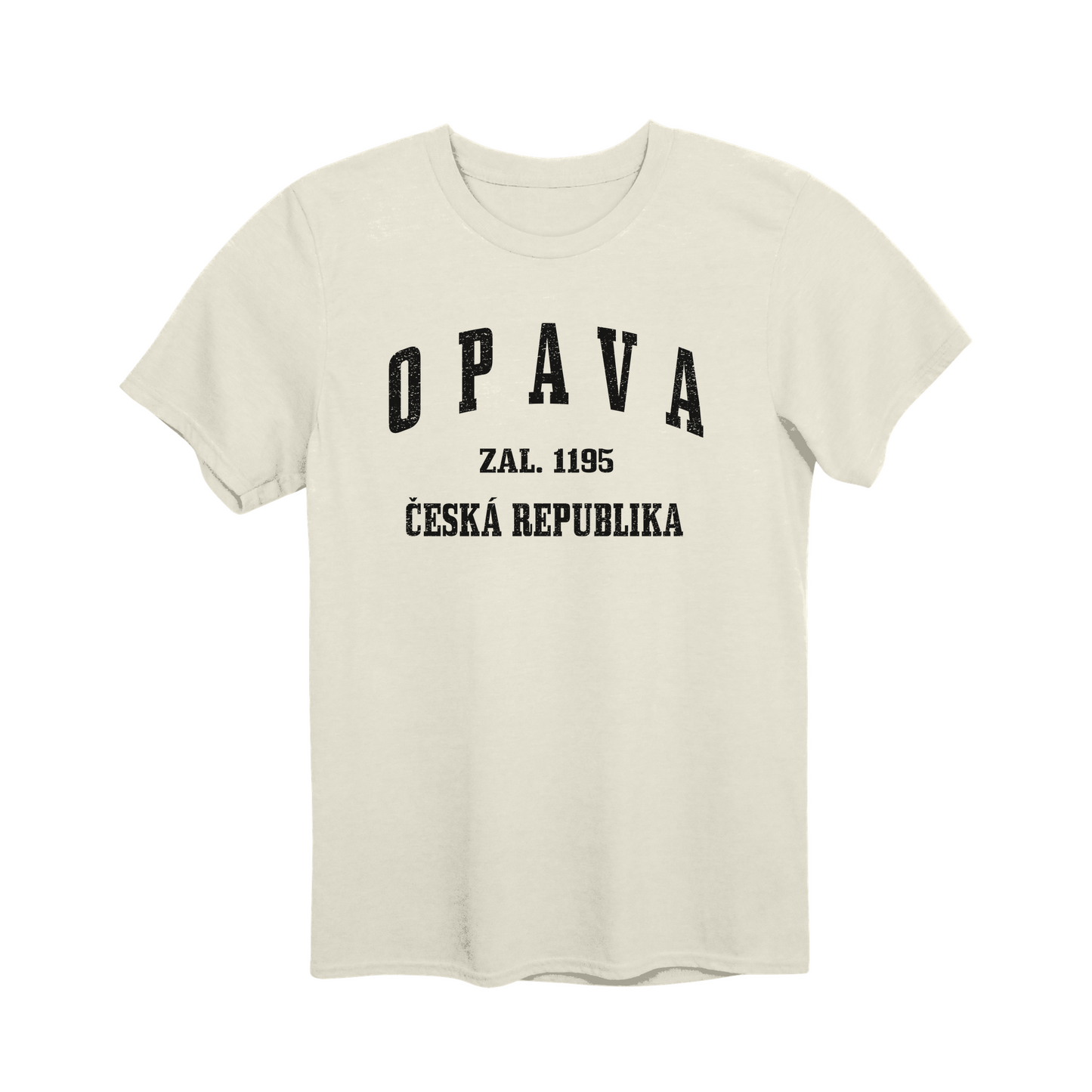 Opava město, černé klasicky založený unisex tričko | PandaTees