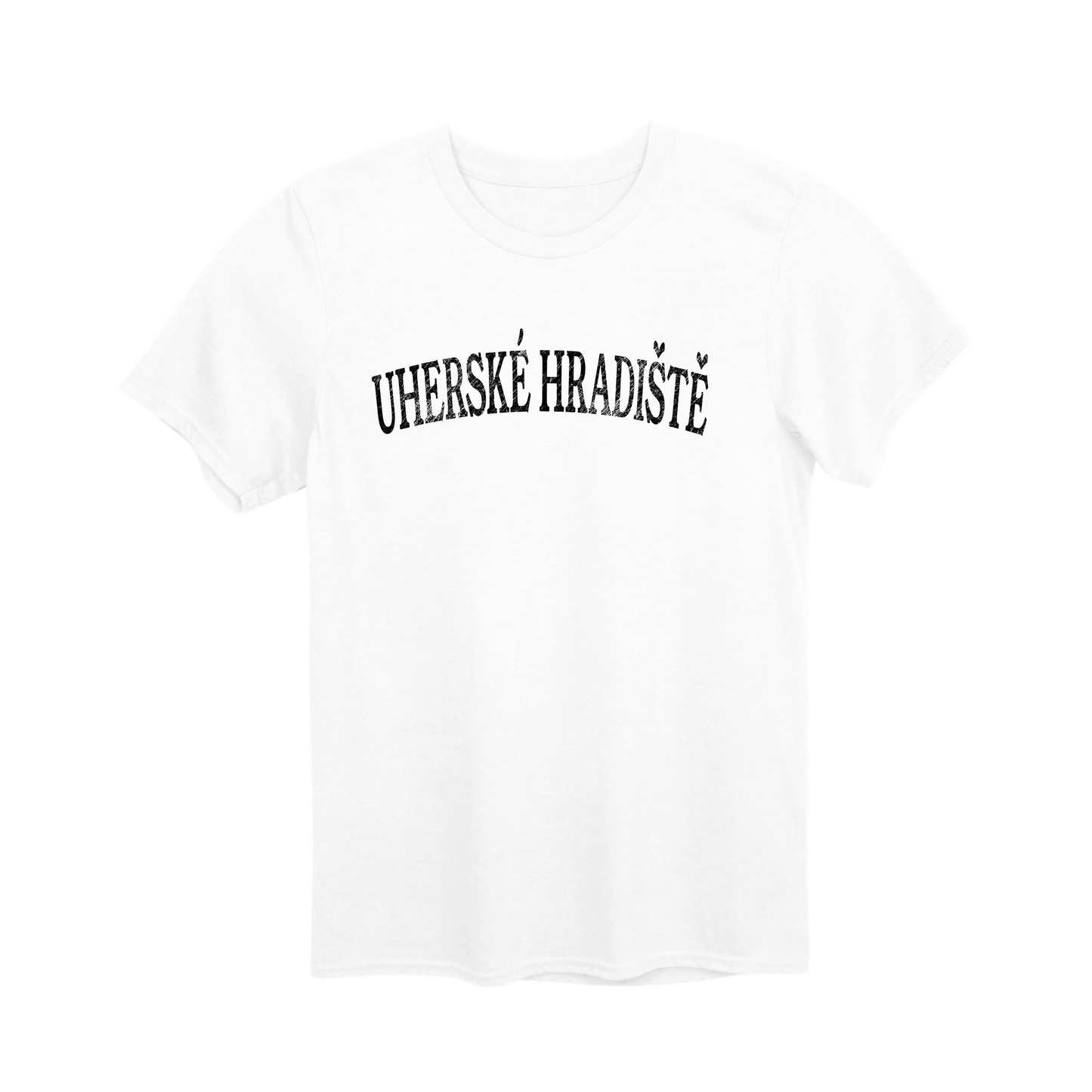 Uherské Hradiště město, černé klasický oblouk unisex tričko | PandaTees