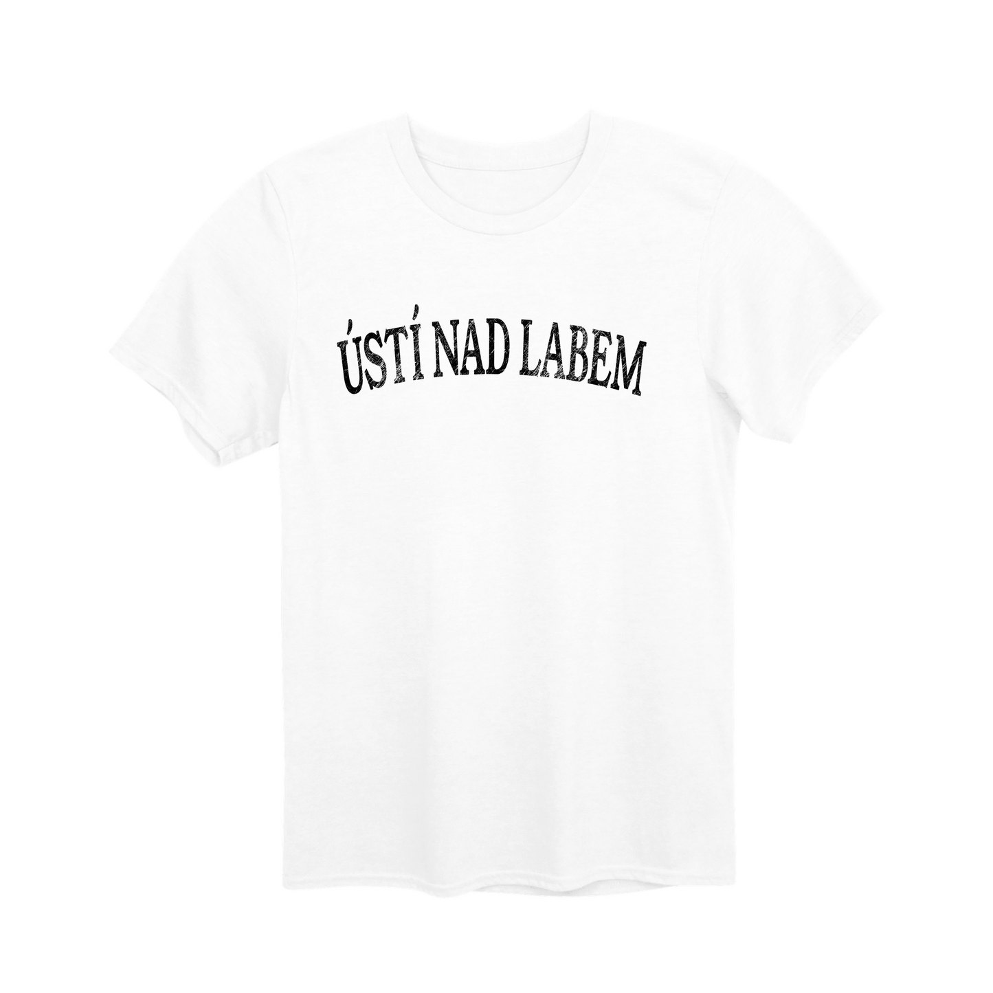 Ústí nad Labem město, černé klasický oblouk unisex tričko | PandaTees