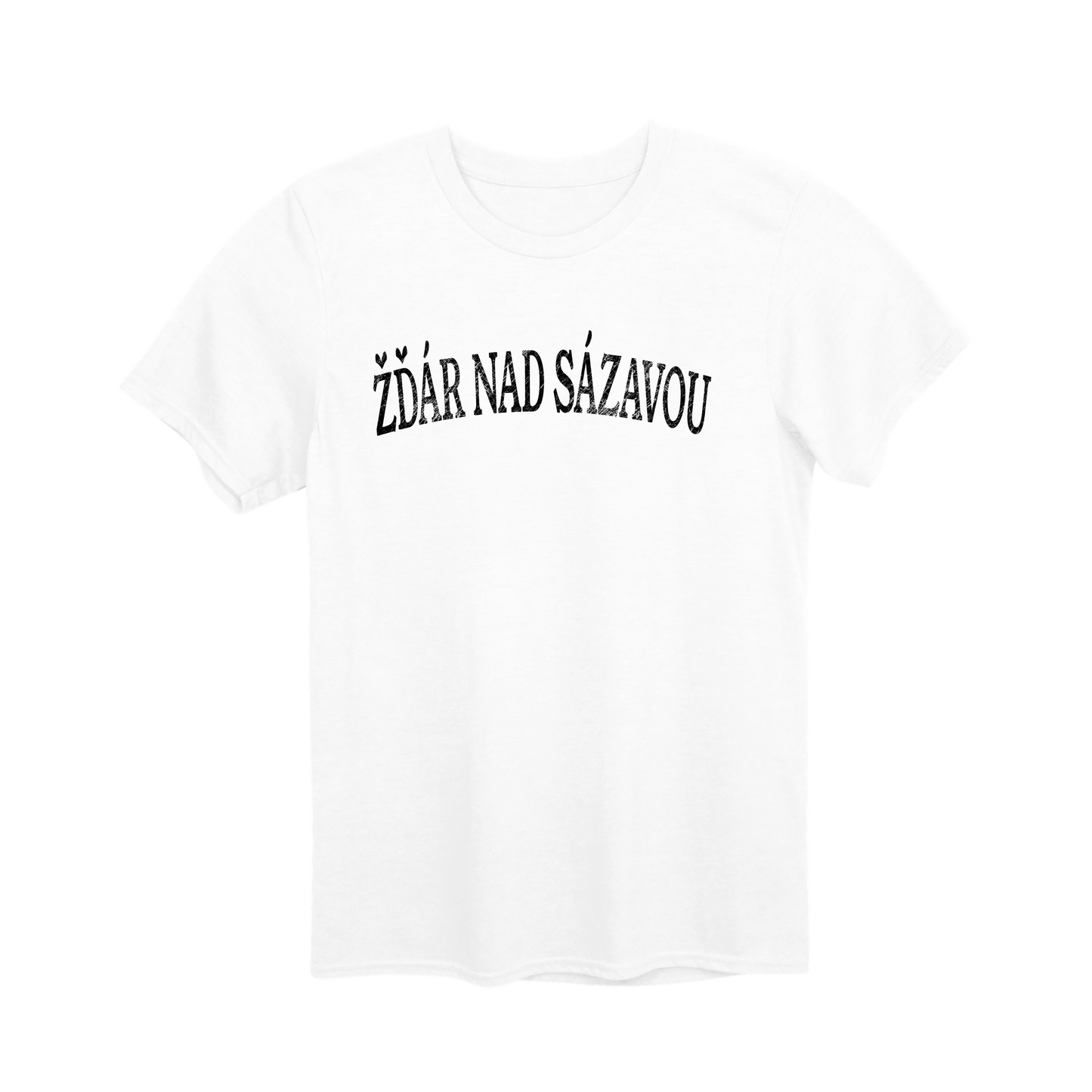 Žďár nad Sázavou město, černé klasický oblouk unisex tričko | PandaTees