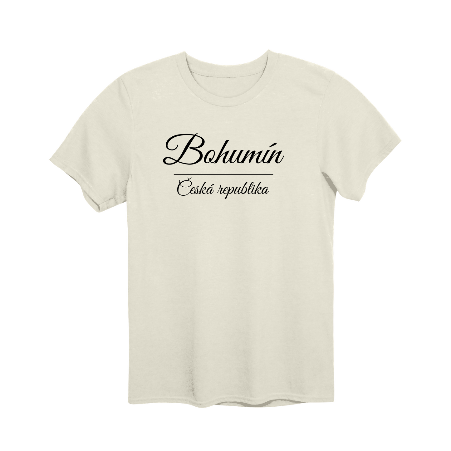 Bohumín město, černé krasopis unisex tričko | PandaTees