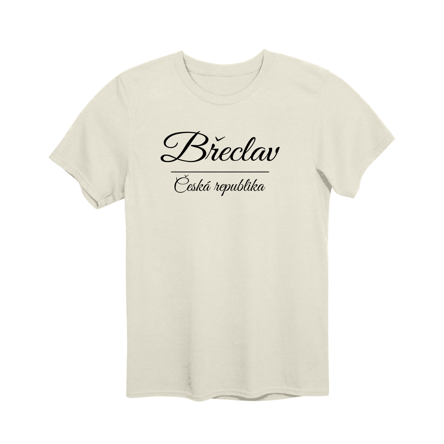 Břeclav město, černé krasopis unisex tričko | PandaTees