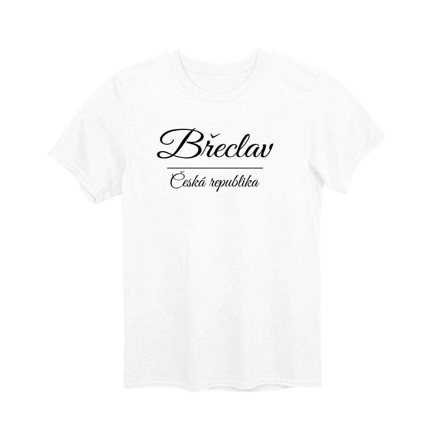 Břeclav město, černé krasopis unisex tričko | PandaTees