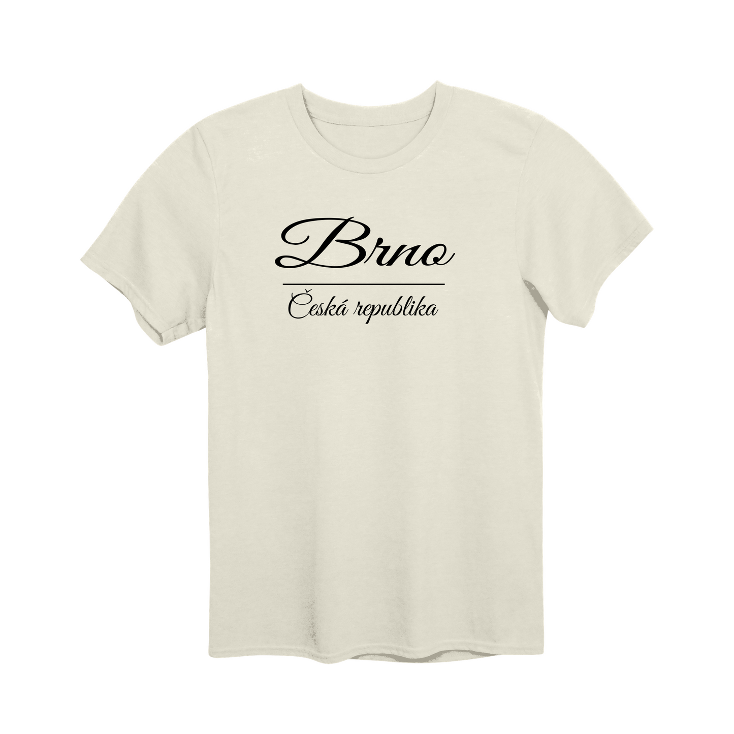 Brno město, černé krasopis unisex tričko | PandaTees