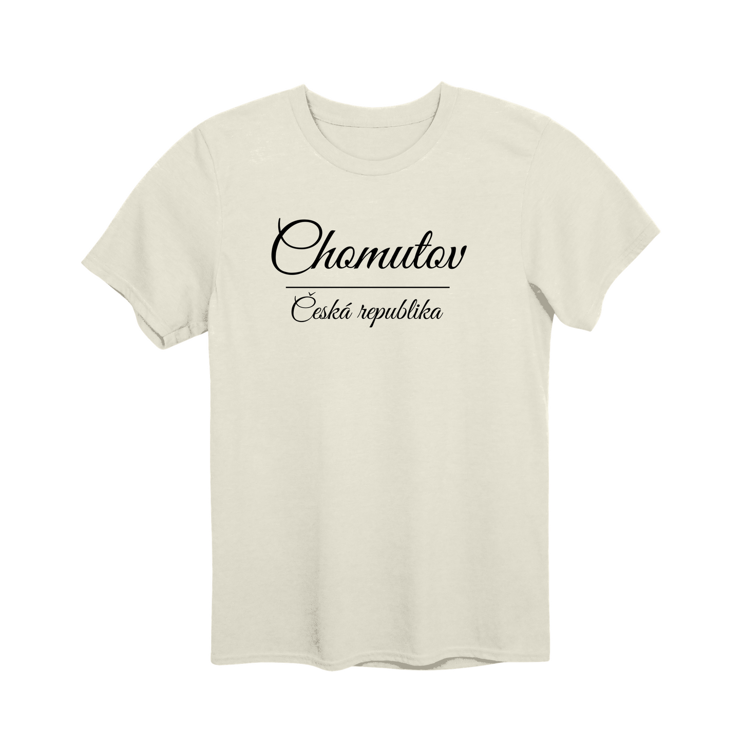 Chomutov město, černé krasopis unisex tričko | PandaTees