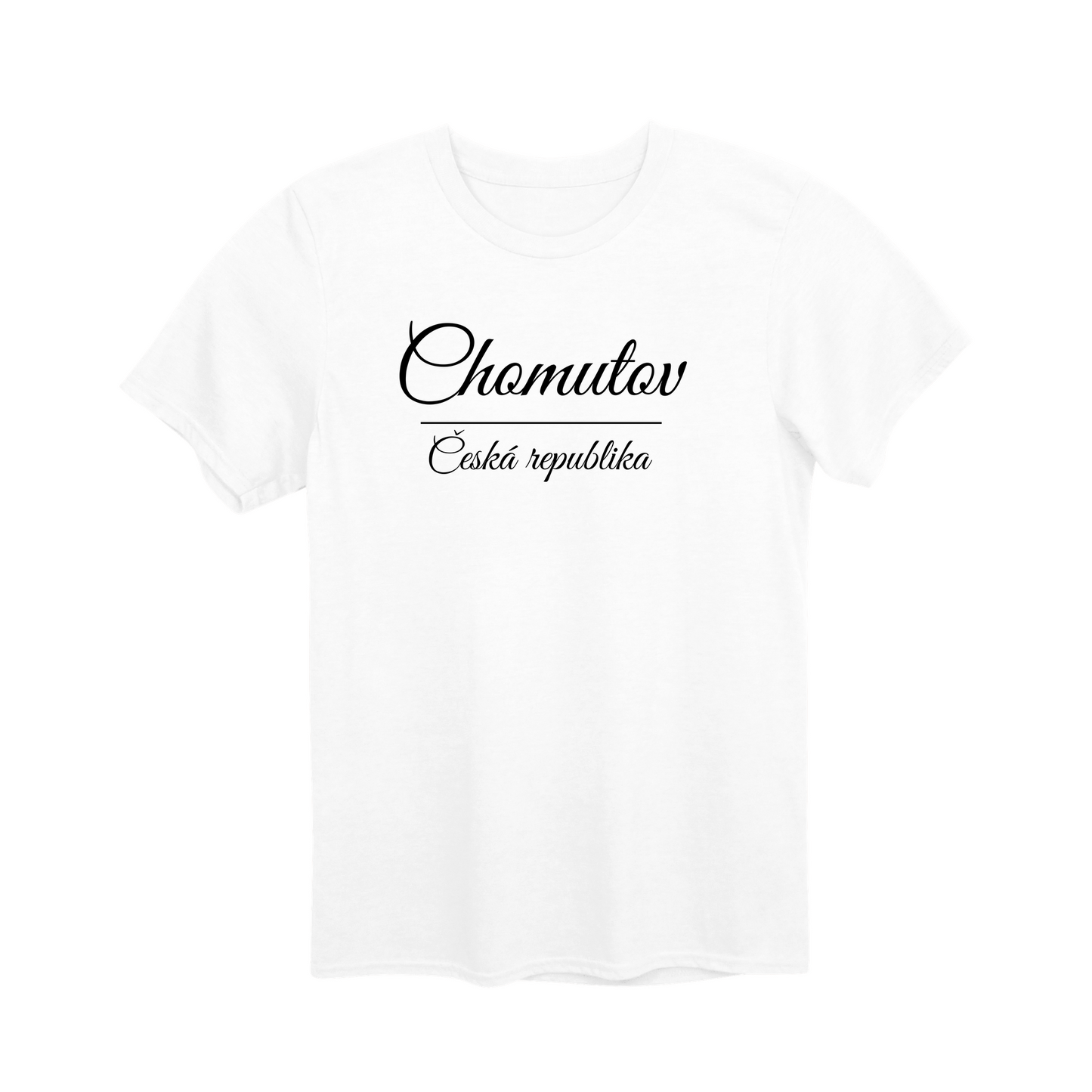 Chomutov město, černé krasopis unisex tričko | PandaTees