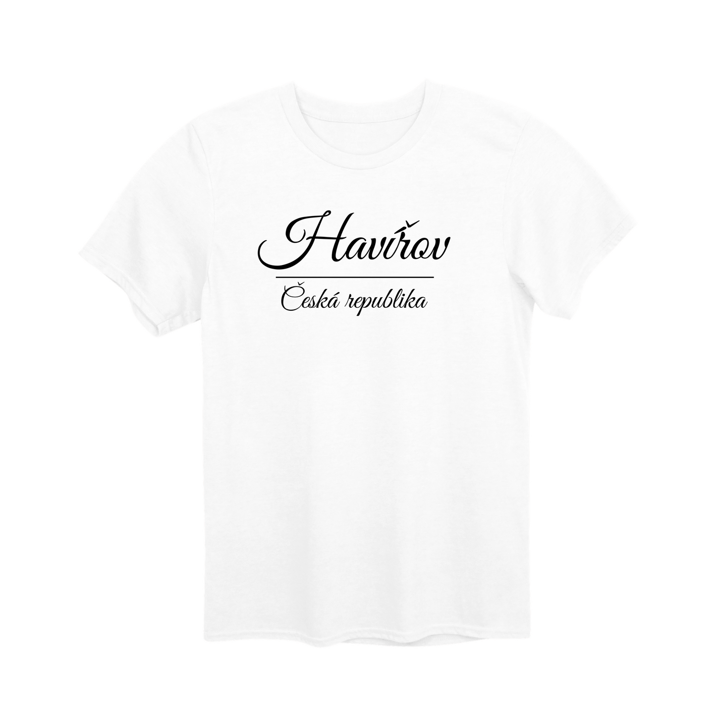 Havířov město, černé krasopis unisex tričko | PandaTees