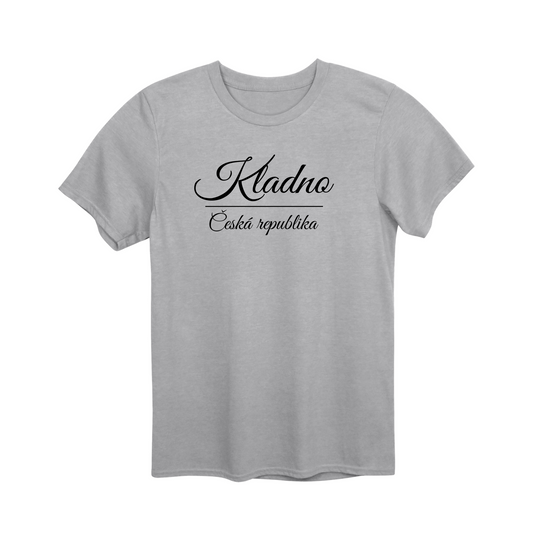 Kladno město, černé krasopis unisex tričko | PandaTees