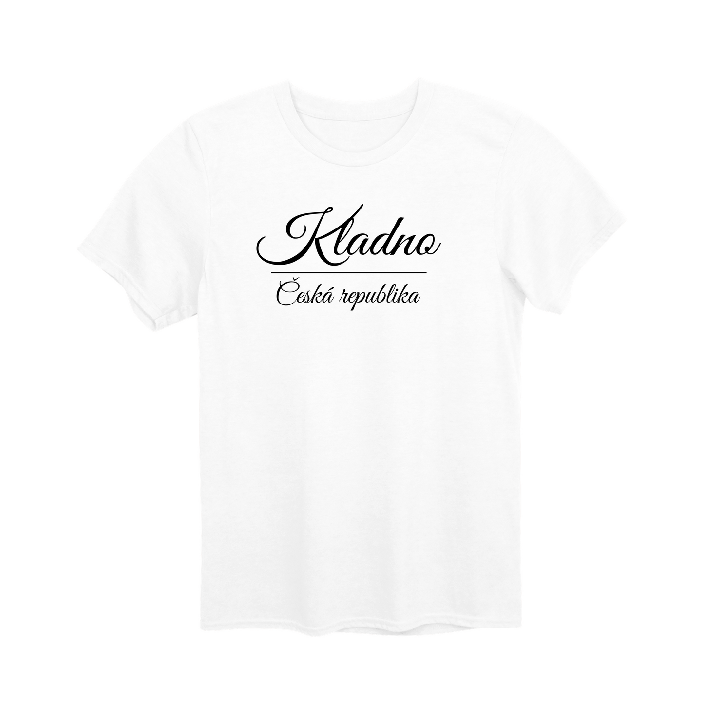 Kladno město, černé krasopis unisex tričko | PandaTees