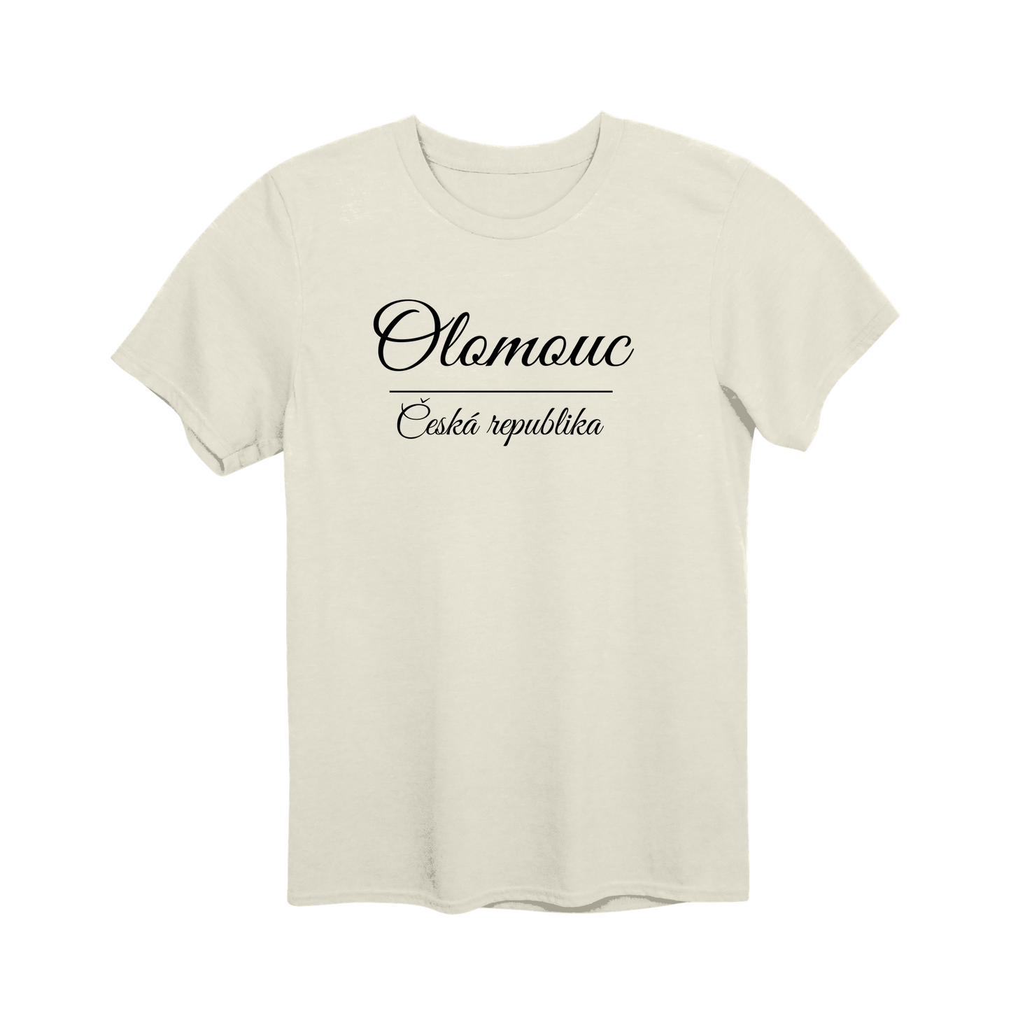 Olomouc město, černé krasopis unisex tričko | PandaTees
