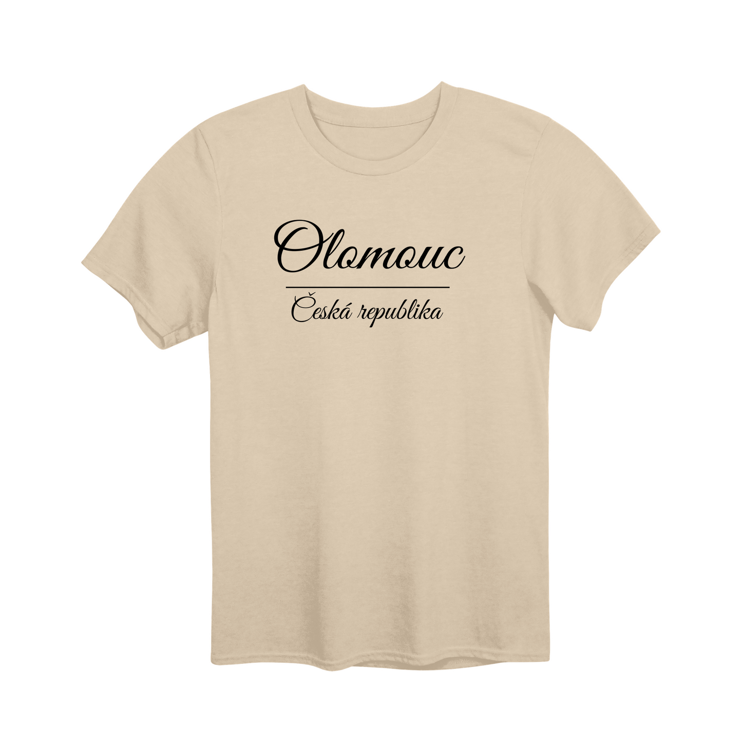 Olomouc město, černé krasopis unisex tričko | PandaTees