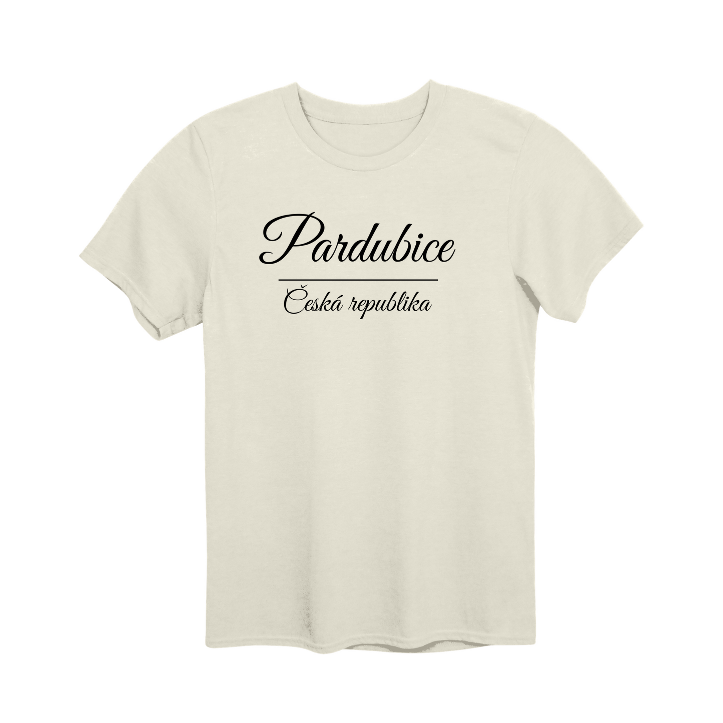 Pardubice město, černé krasopis unisex tričko | PandaTees