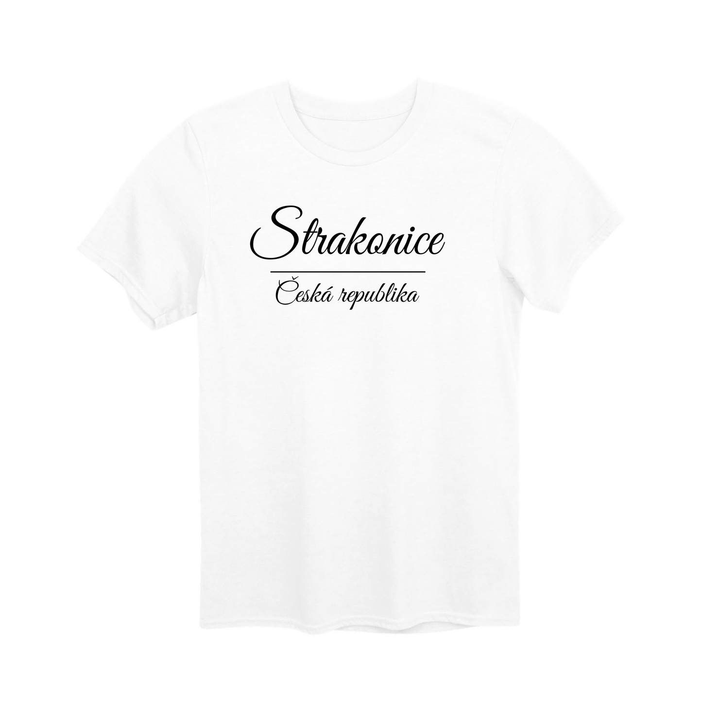 Strakonice město, černé krasopis unisex tričko | PandaTees