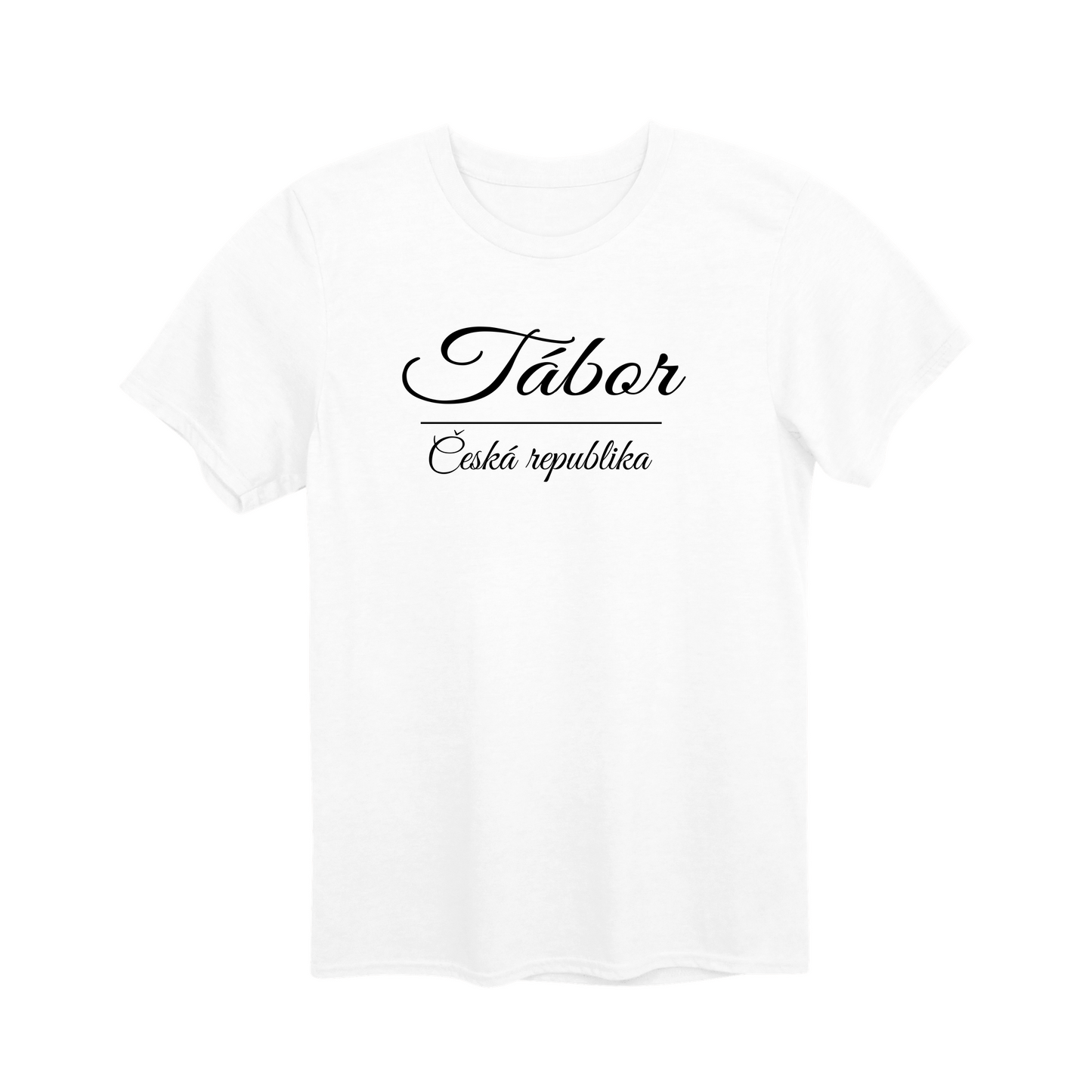 Tábor město, černé krasopis unisex tričko | PandaTees