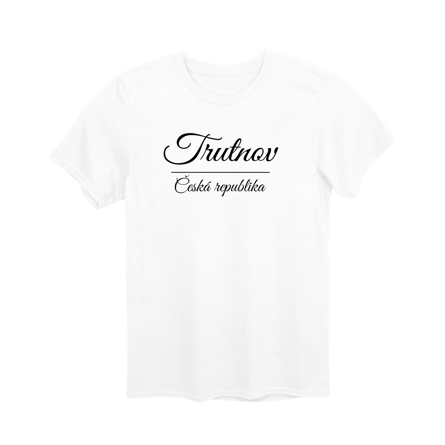 Trutnov město, černé krasopis unisex tričko | PandaTees