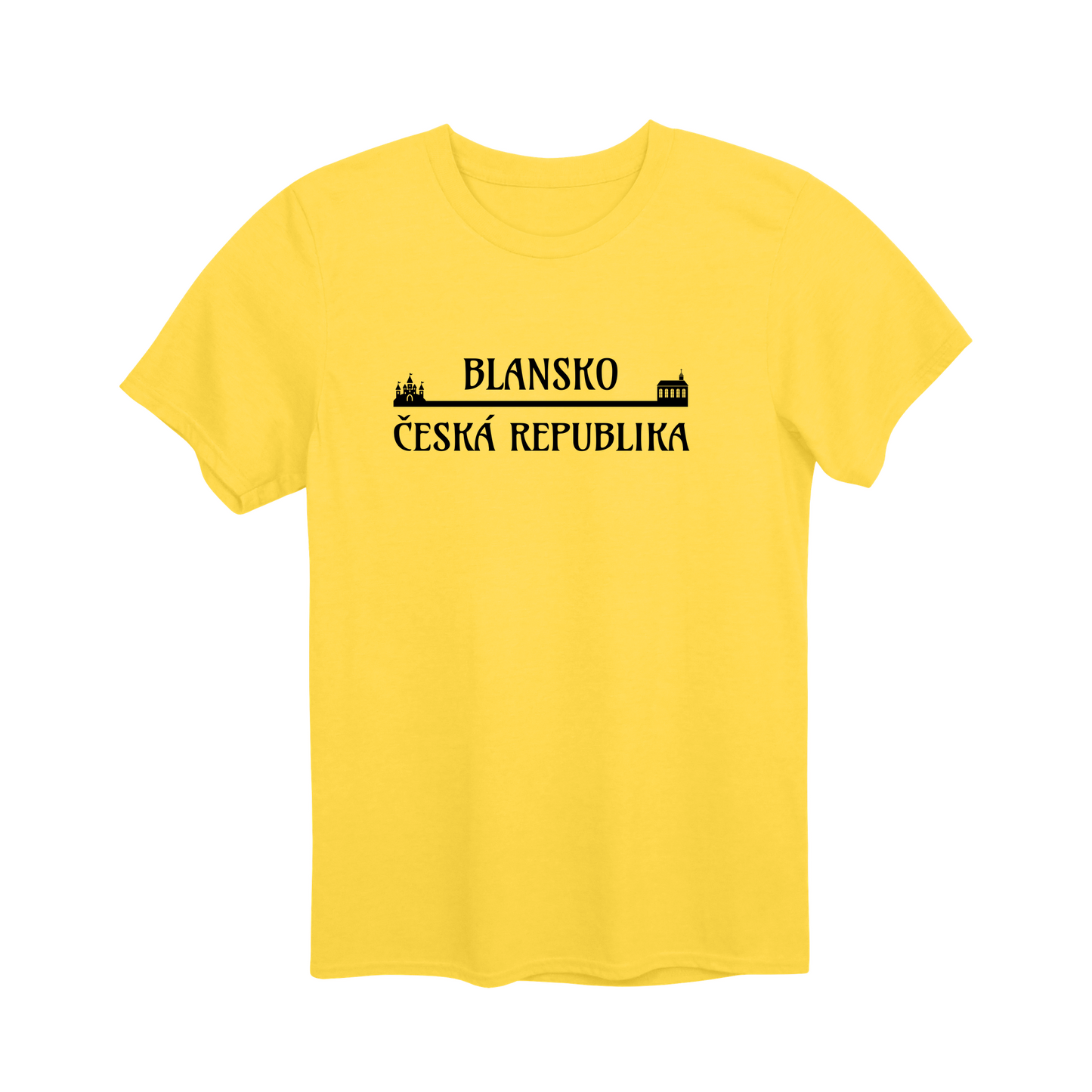 Blansko město, černé most unisex tričko | PandaTees