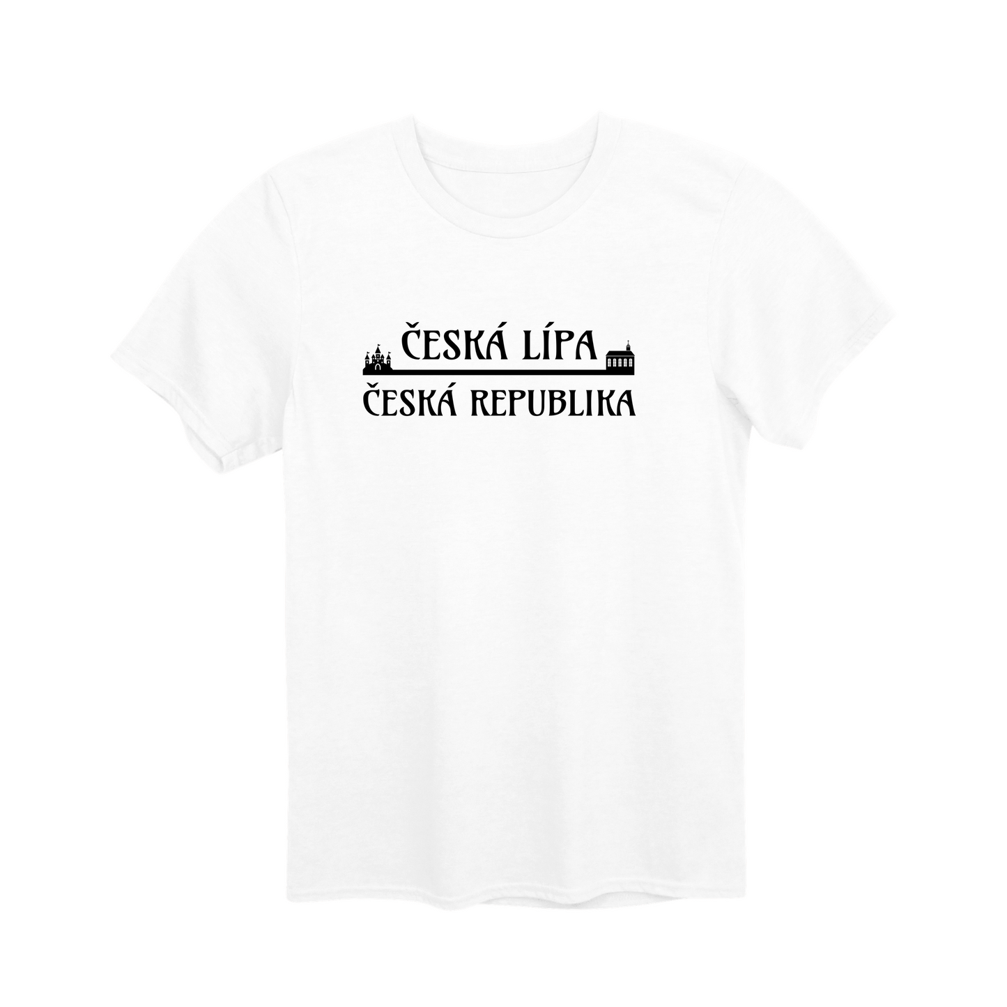 Česká Lípa město, černé most unisex tričko | PandaTees