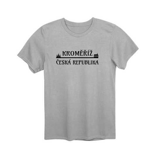 Kroměříž město, černé most unisex tričko | PandaTees