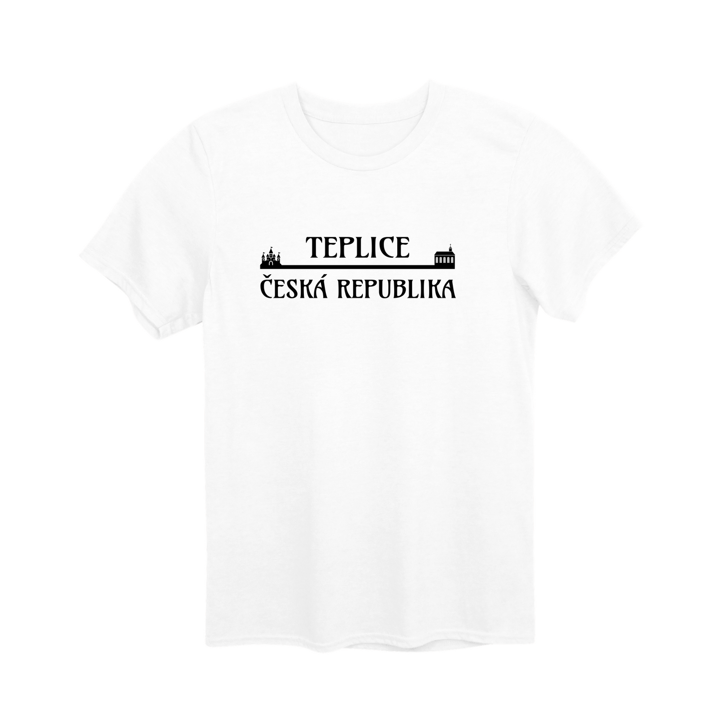 Teplice město, černé most unisex tričko | PandaTees