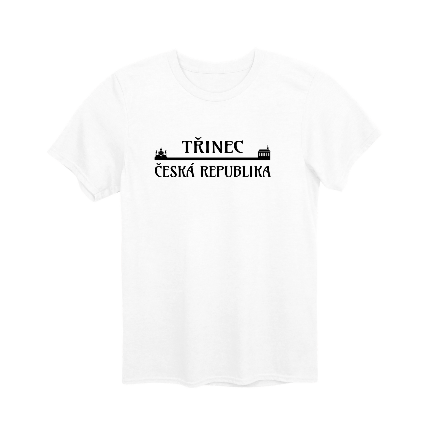 Třinec město, černé most unisex tričko | PandaTees