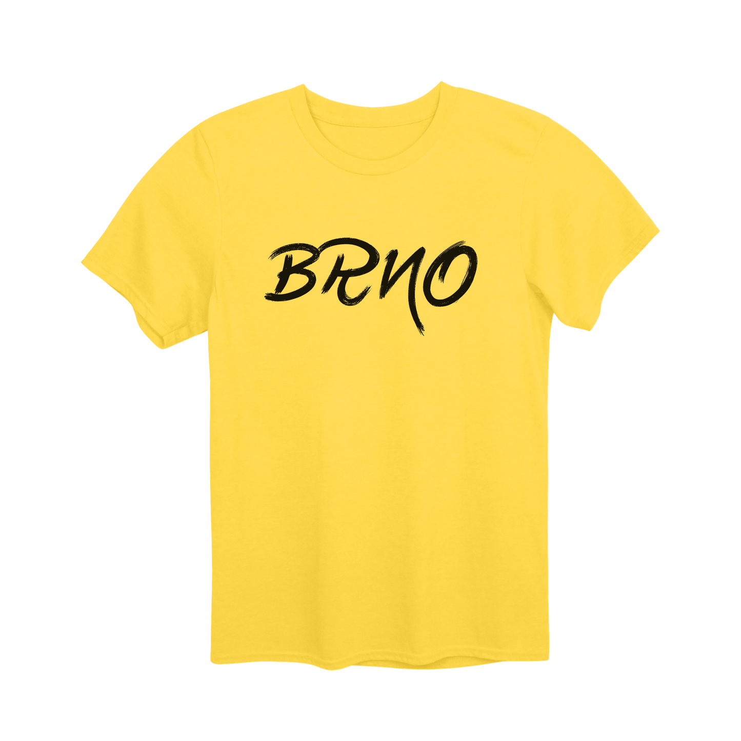 Brno město, černé tahy štětcem unisex tričko | PandaTees