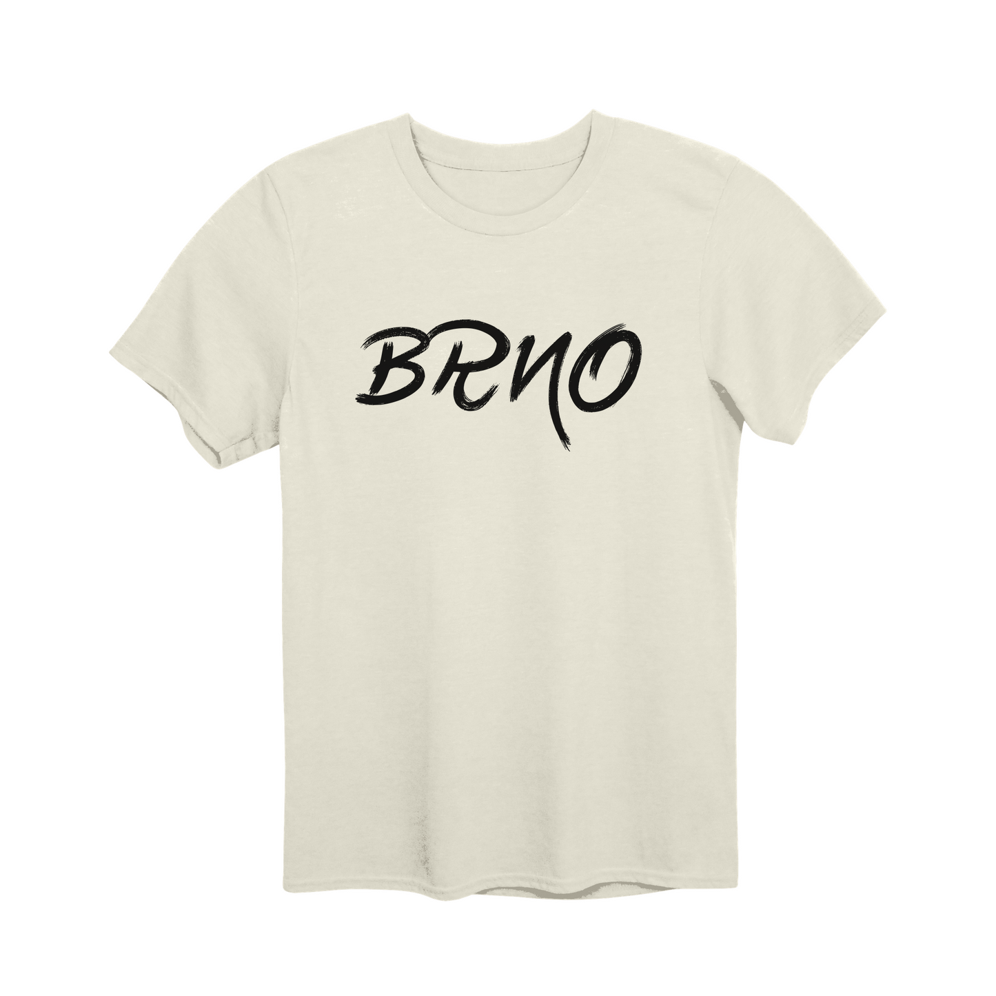 Brno město, černé tahy štětcem unisex tričko | PandaTees