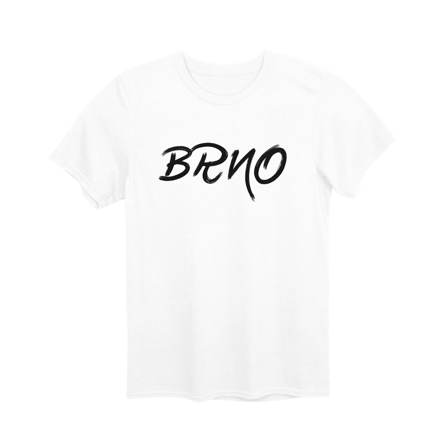 Brno město, černé tahy štětcem unisex tričko | PandaTees