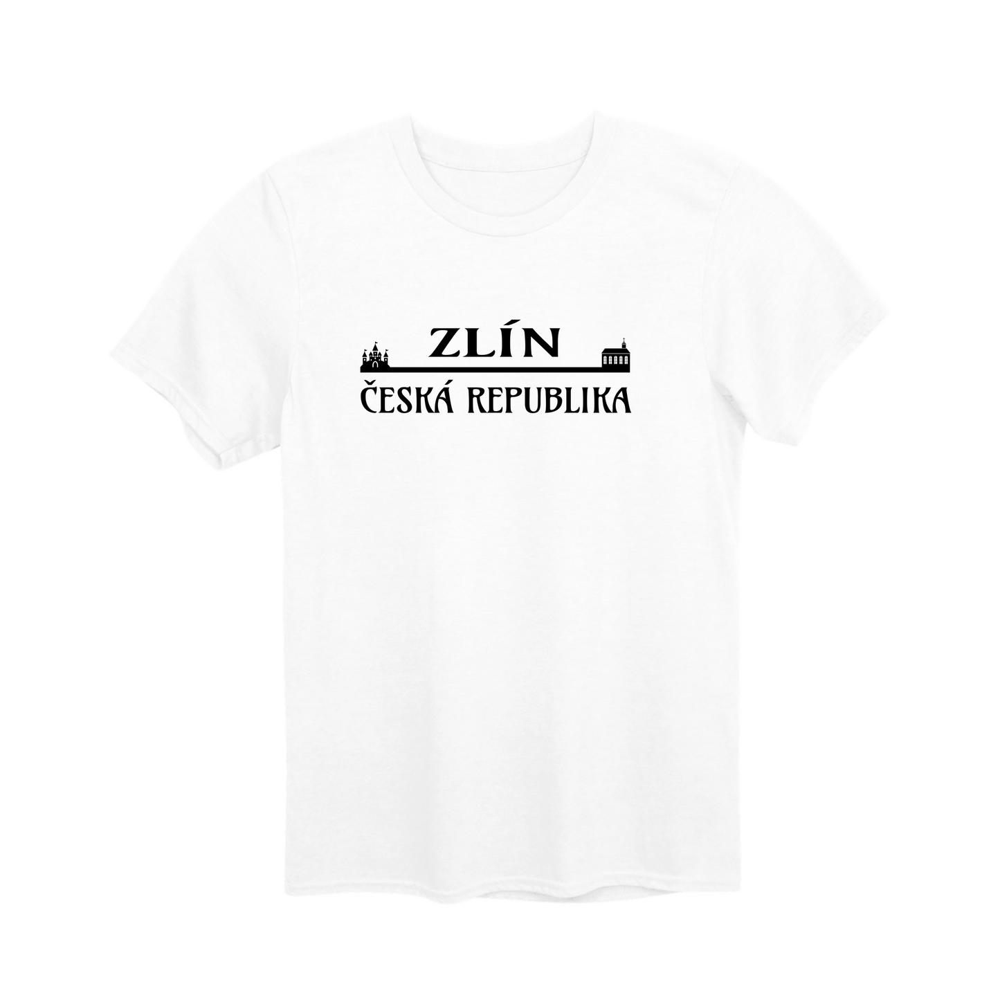 Zlín město, černé most unisex tričko | PandaTees