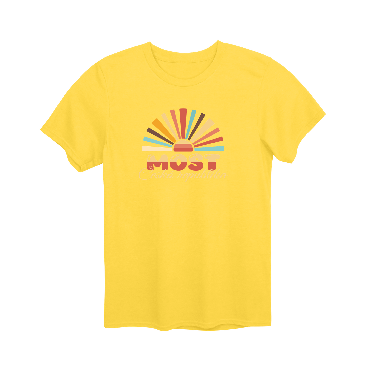 Most město, vintage západ slunce unisex tričko | PandaTees