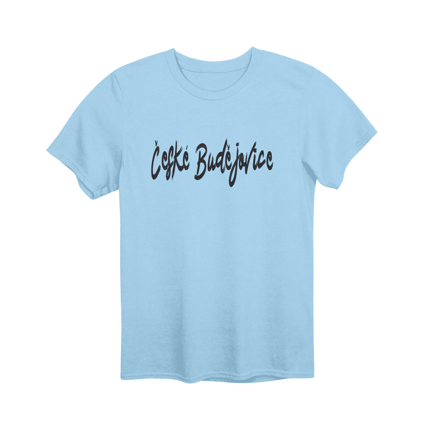 České Budějovice město, černé tahy štětcem unisex tričko | PandaTees