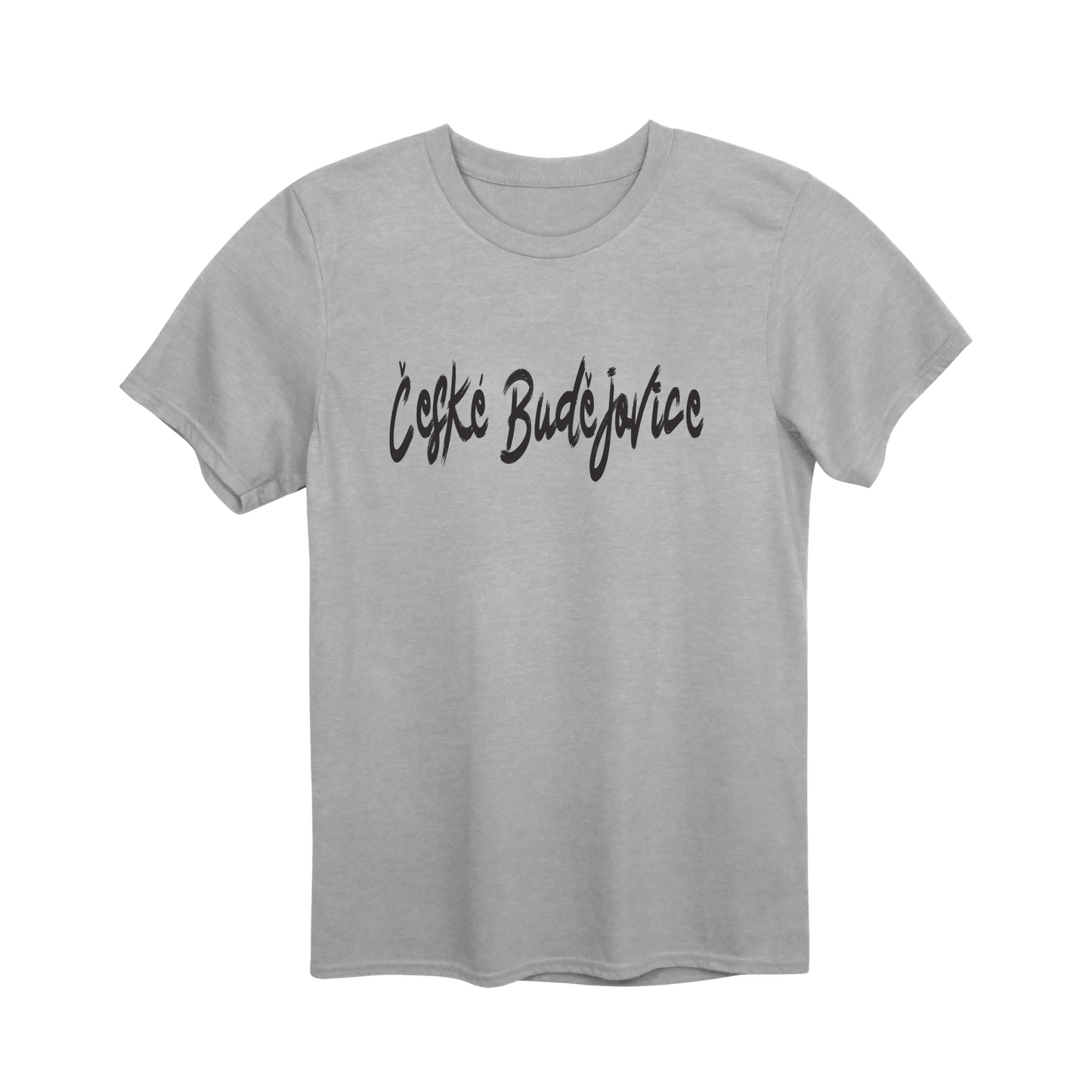 České Budějovice město, černé tahy štětcem unisex tričko | PandaTees