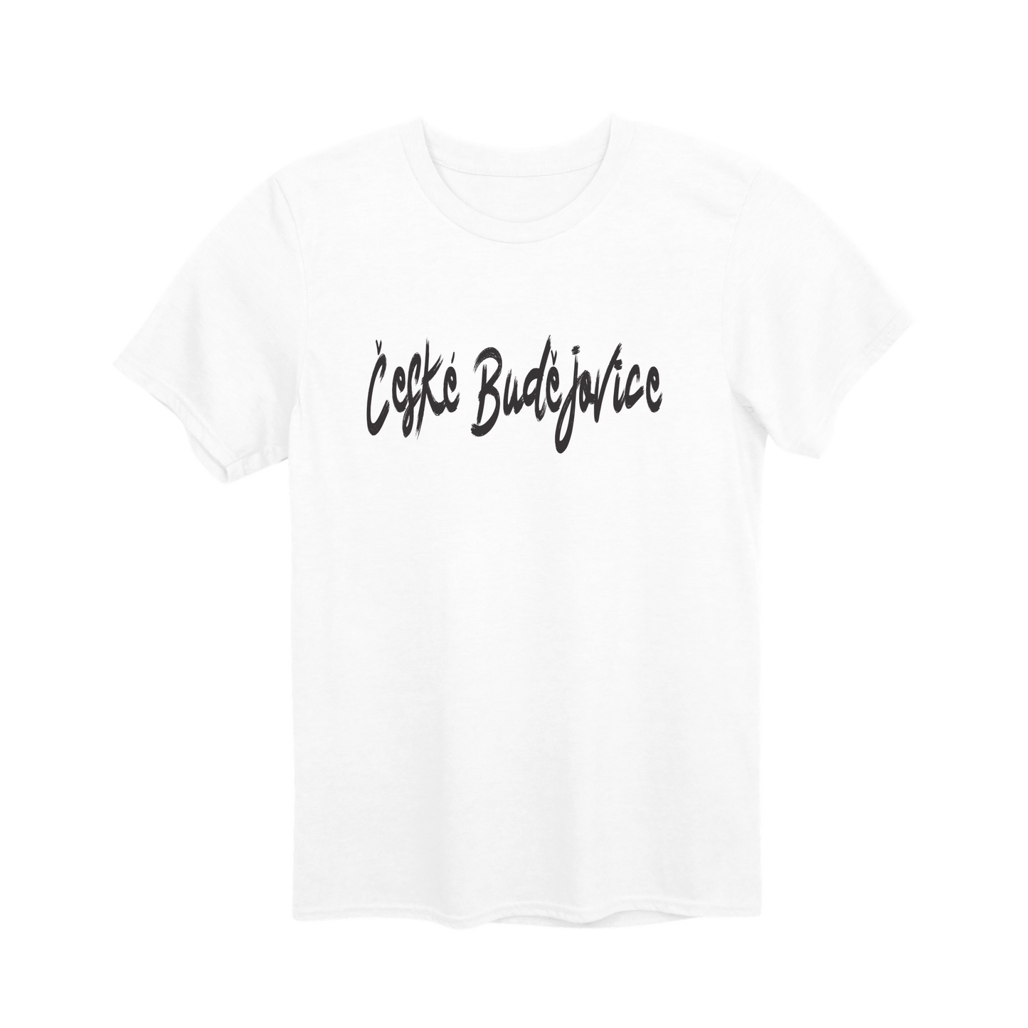 České Budějovice město, černé tahy štětcem unisex tričko | PandaTees