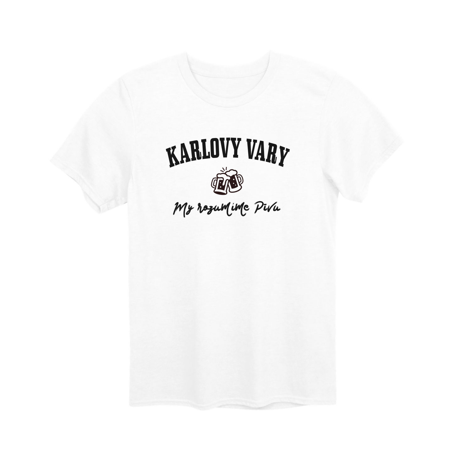 Karlovy Vary město, my rozumíme pivu unisex tričko | PandaTees