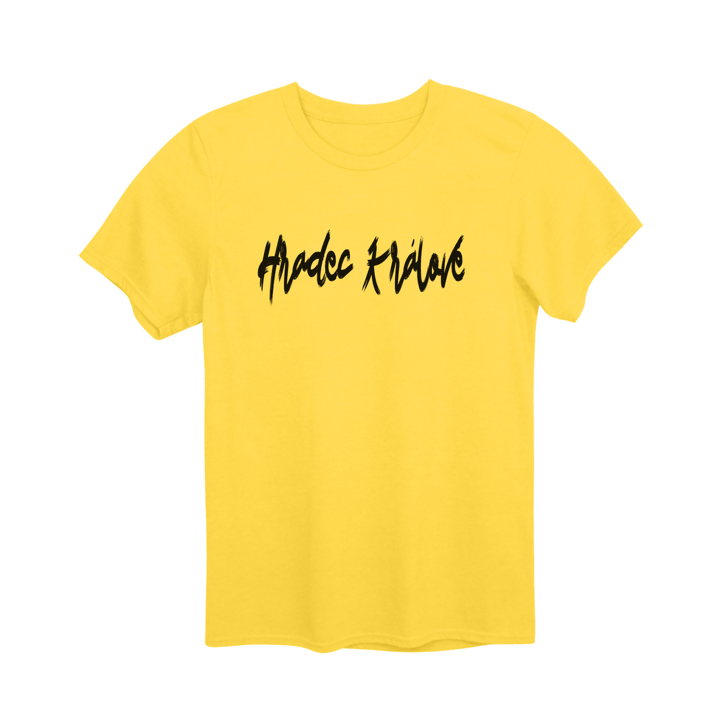 Hradec Králové město, černé tahy štětcem unisex tričko | PandaTees