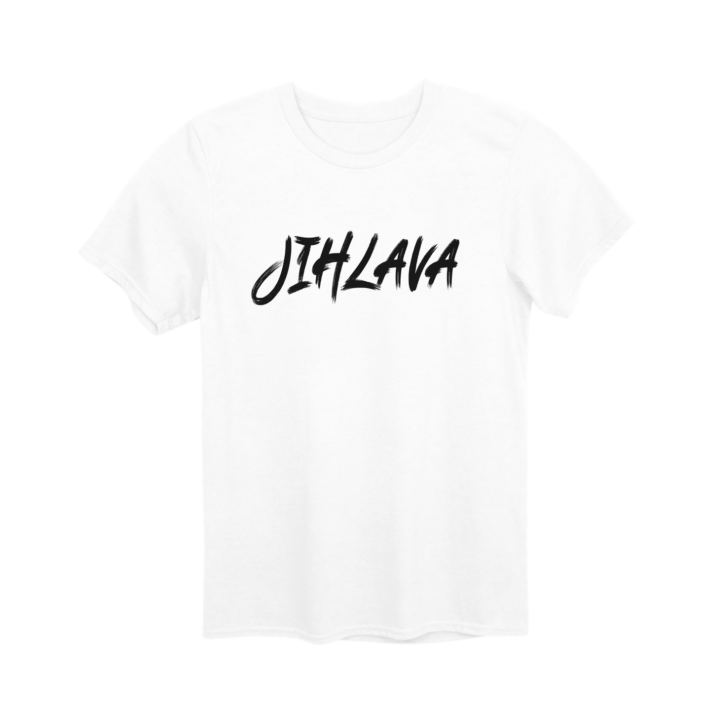 Jihlava město, černé tahy štětcem unisex tričko | PandaTees