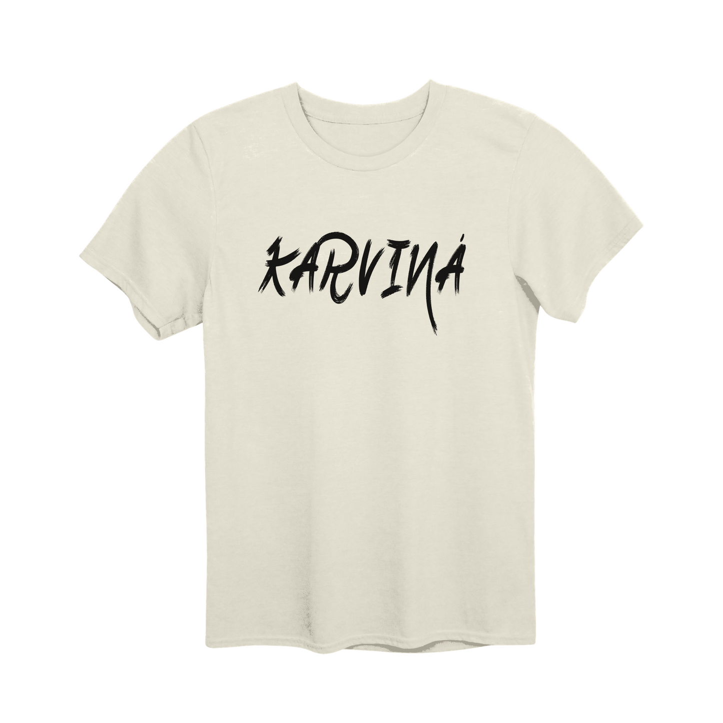 Karviná město, černé tahy štětcem unisex tričko | PandaTees