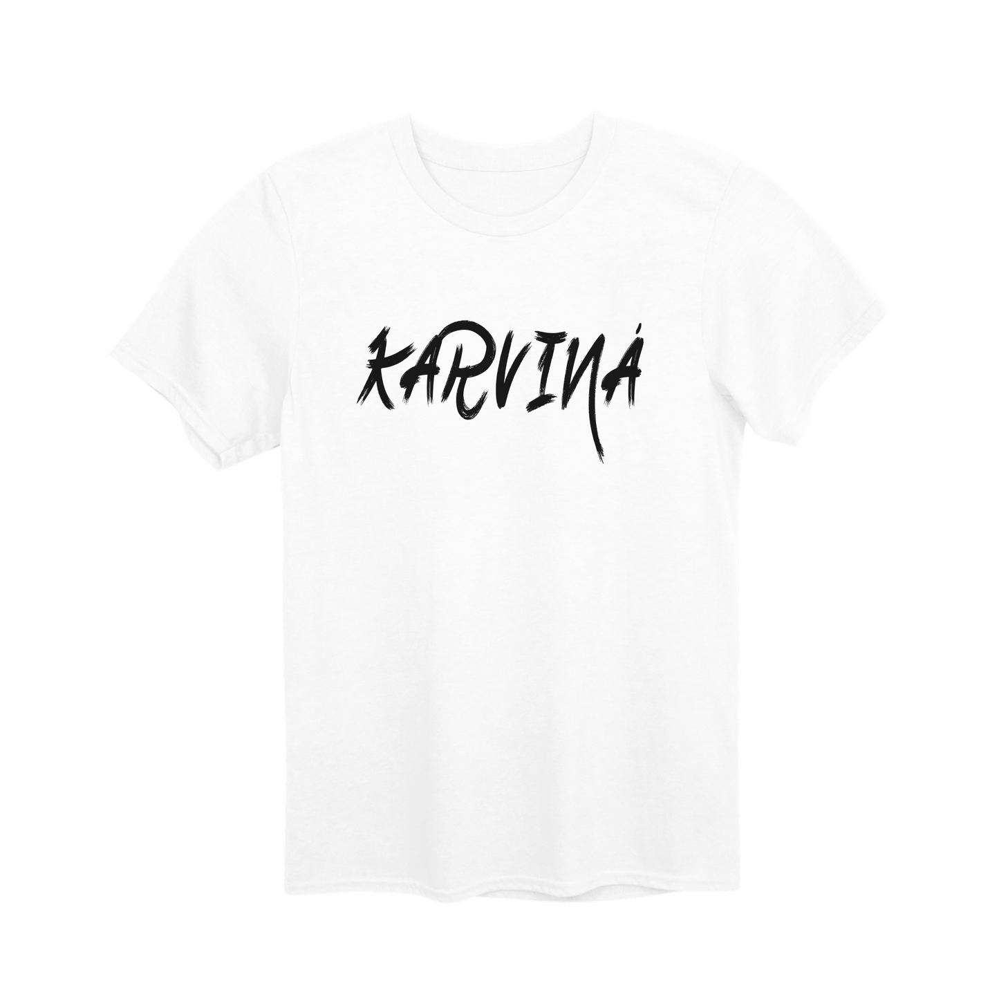 Karviná město, černé tahy štětcem unisex tričko | PandaTees