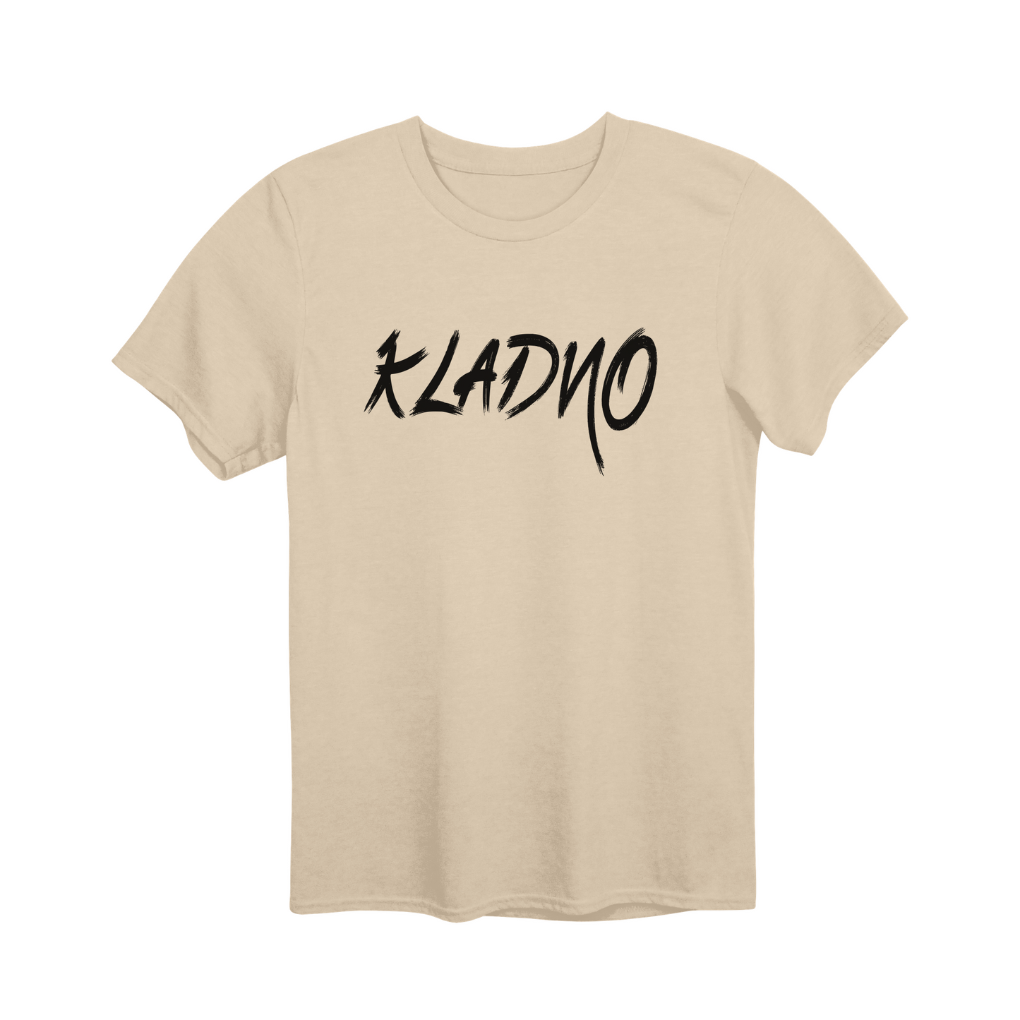 Kladno město, černé tahy štětcem unisex tričko | PandaTees