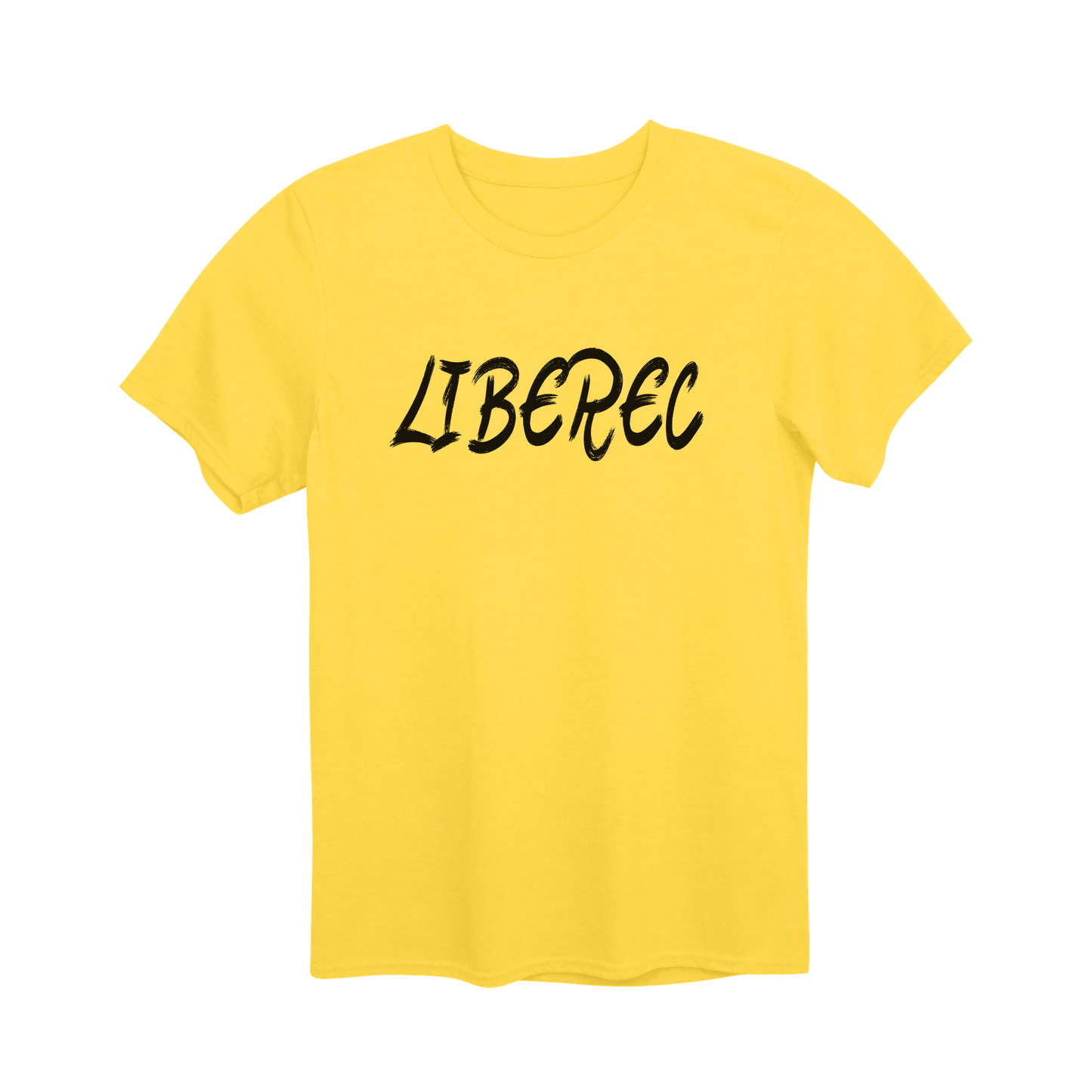 Liberec město, černé tahy štětcem unisex tričko | PandaTees