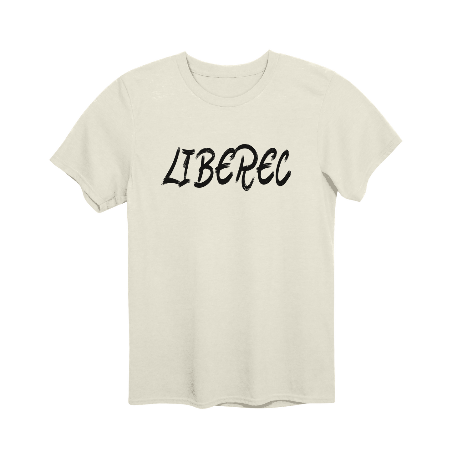 Liberec město, černé tahy štětcem unisex tričko | PandaTees