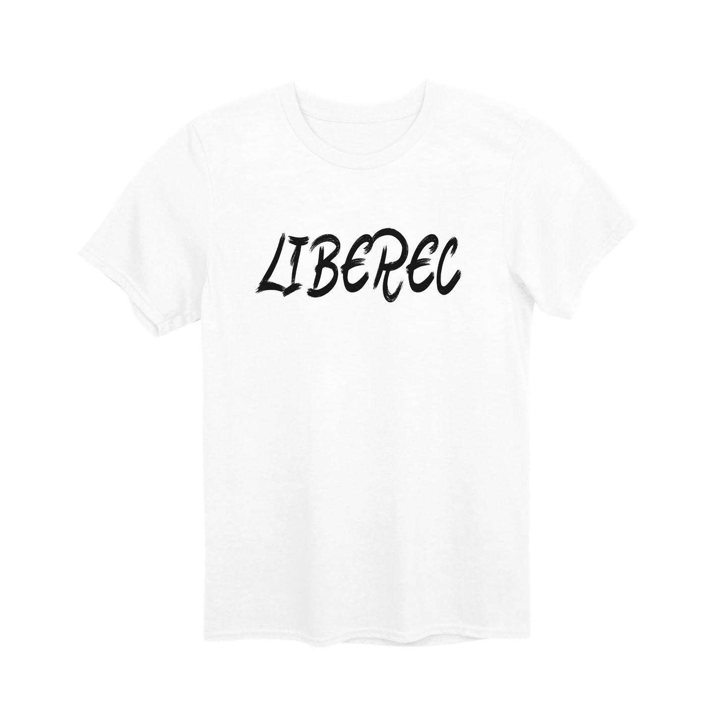 Liberec město, černé tahy štětcem unisex tričko | PandaTees