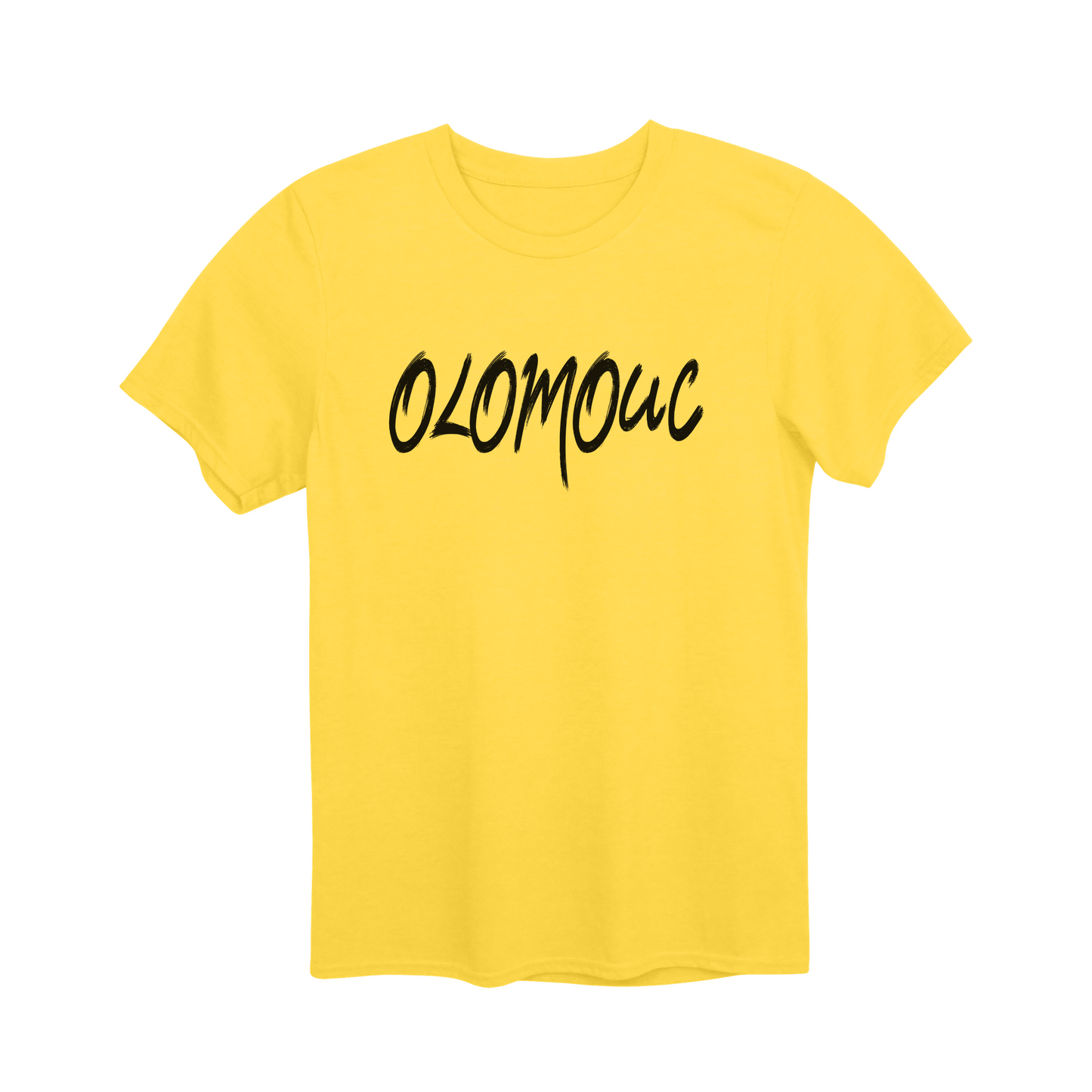 Olomouc město, černé tahy štětcem unisex tričko | PandaTees