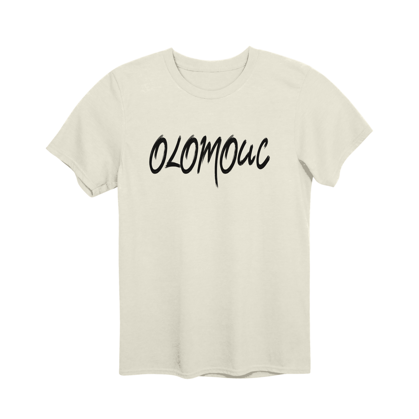 Olomouc město, černé tahy štětcem unisex tričko | PandaTees