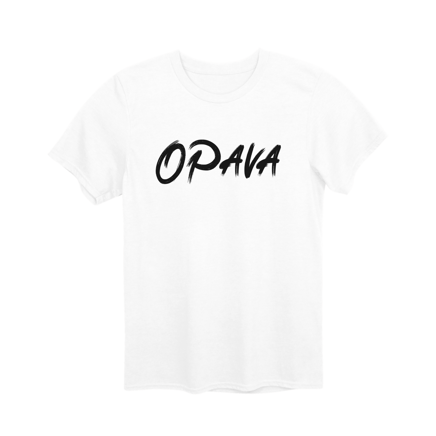 Opava město, černé tahy štětcem unisex tričko | PandaTees