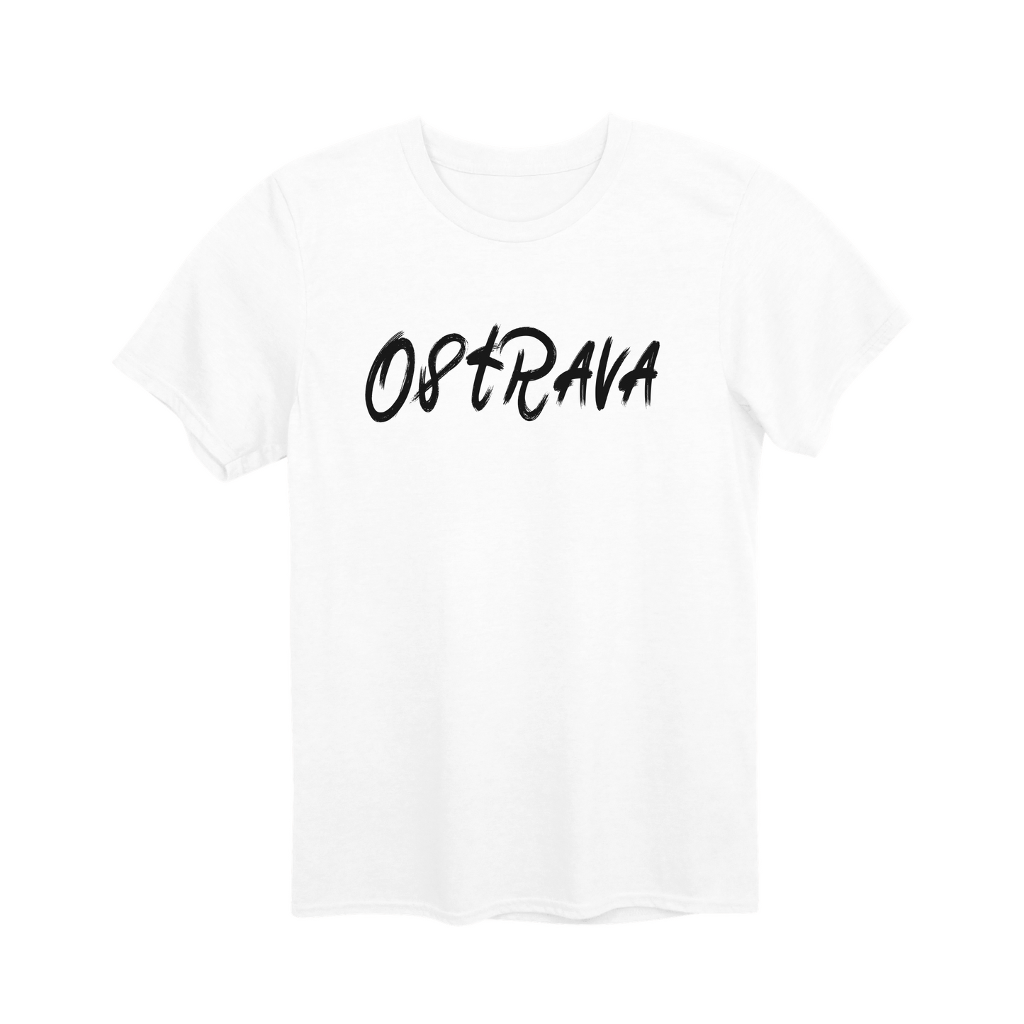 Ostrava město, černé tahy štětcem unisex tričko | PandaTees