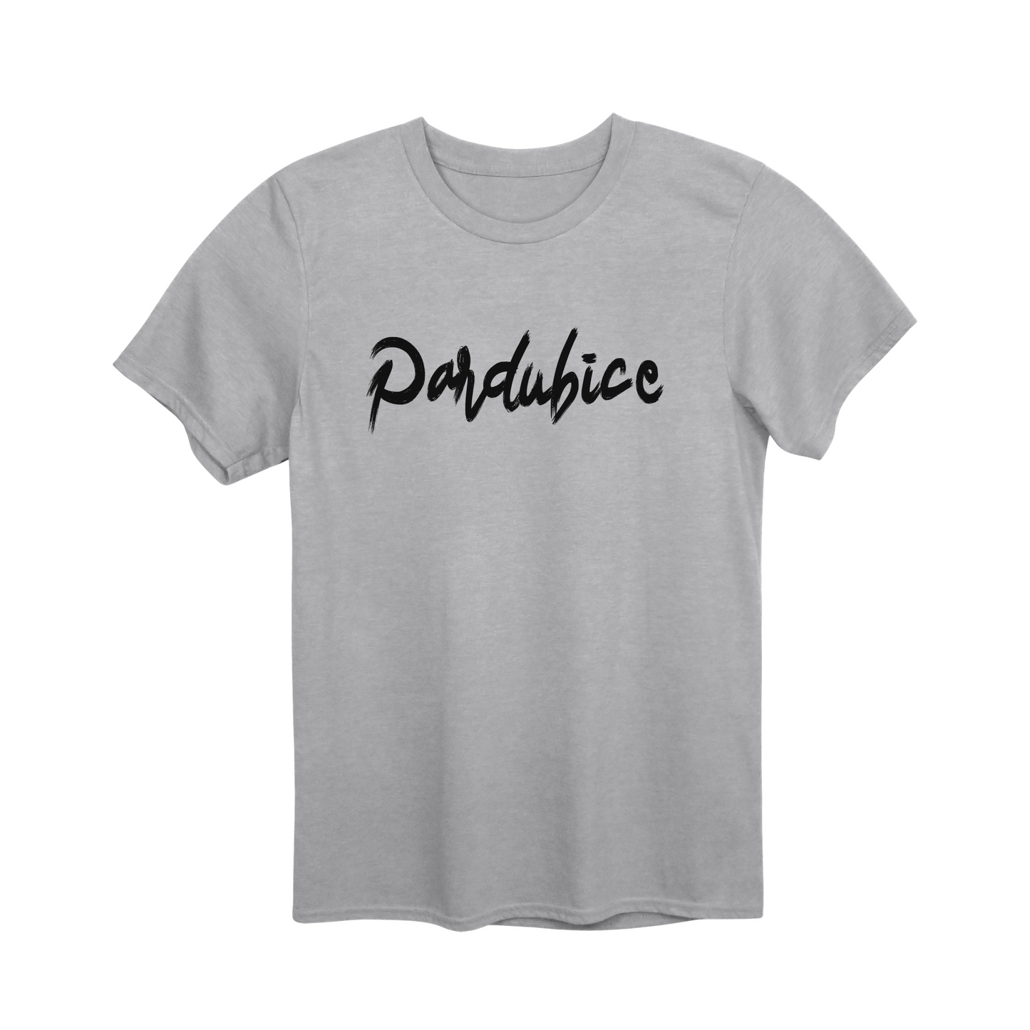 Pardubice město, černé tahy štětcem unisex tričko | PandaTees