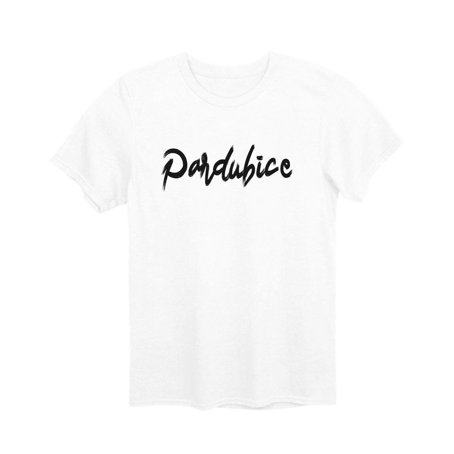 Pardubice město, černé tahy štětcem unisex tričko | PandaTees